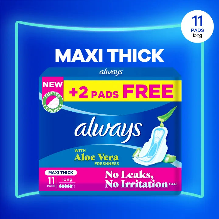 Always Thicks Maxi Night Sanitary Pads Long Single Pack 11